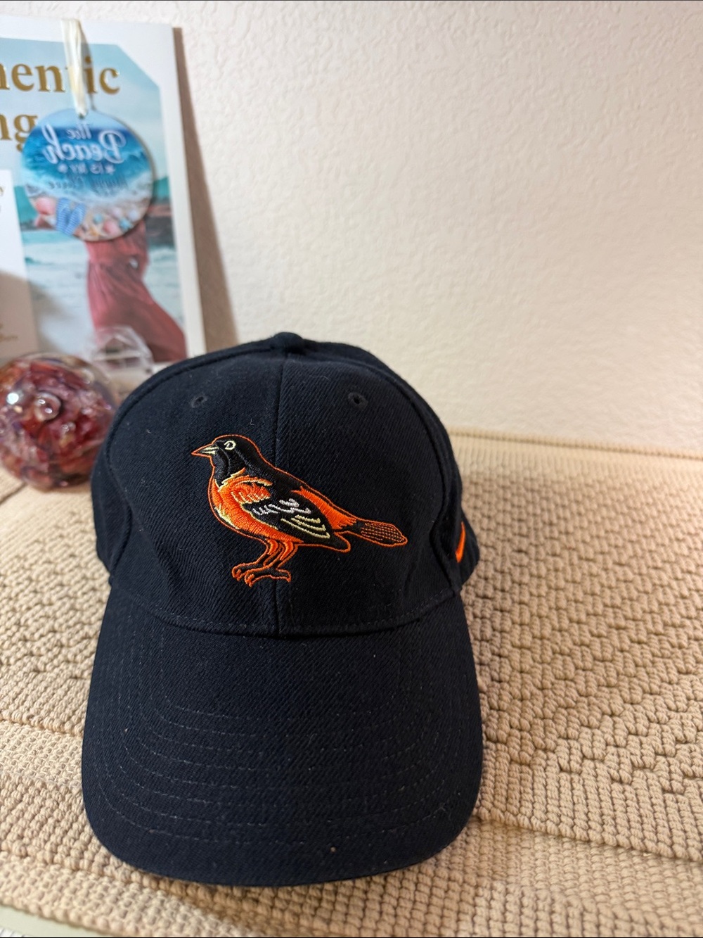 Vintage Y2K Nike Baltimore Orioles MLB Black Baseball Cap Hat OSFA Embroidered